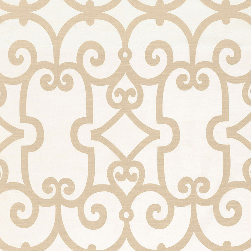 Manor Gate Sand 174152 by Schumacher Fabric CLASSIC PRINTS See Sample ITALY . </p><p>Repeat: Horizontal: 13 1/2" (34CM) and Vertical: 25 1/4" (64CM) 54" WIDE (137CM) - Fabric Carolina -