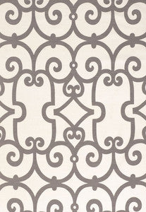 Manor Gate Charcoal 174153 by Schumacher Fabric