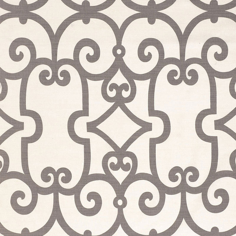 Manor Gate Charcoal 174153 by Schumacher Fabric CLASSIC PRINTS See Sample ITALY . </p><p>Repeat: Horizontal: 13 1/2" (34CM) and Vertical: 25 1/4" (64CM) 54" WIDE (137CM) - Fabric Carolina -