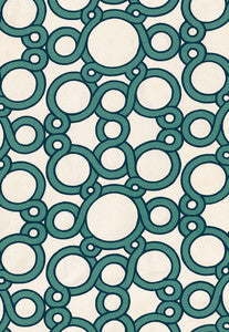 Conundrum Peacock 174172 by Schumacher Fabric