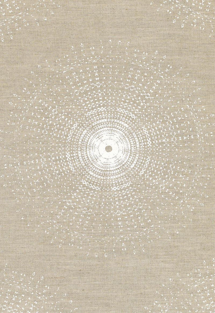 Sundial Natural Flax 174210 by Schumacher Fabric Modern-Prints 54% Linen, 46% Cotton - Horizontal: 13.5 and Vertical: 47 54 - Fabric Carolina -