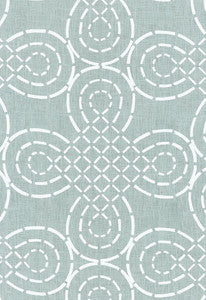 Trellis Knot Cirrus 174220 by Schumacher Fabric