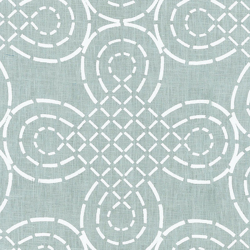 Trellis Knot Cirrus 174220 by Schumacher Designer Fabric MODERN PRINTS See Sample INDIA . </p><p>Repeat: Horizontal: 13 3/8" (34CM) and Vertical: 10 1/2" (27CM) 54" WIDE (137CM) - Swanky Fabrics -