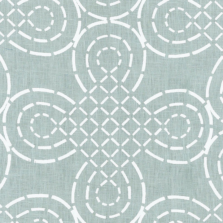 Trellis Knot Cirrus 174220 by Schumacher Fabric MODERN PRINTS LINEN 100% INDIA </p><p>Repeat: Horizontal: 13 3/8" (34CM) and Vertical: 10 1/2" (27CM) 54 - Fabric Carolina -