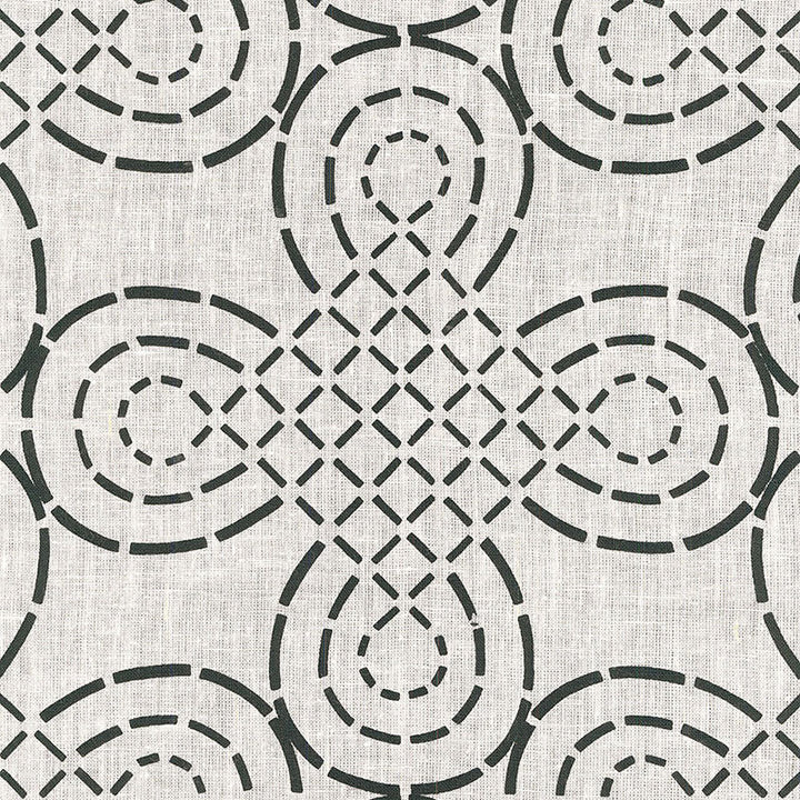 Trellis Knot Ivory & Onyx 174222 by Schumacher Fabric MODERN PRINTS See Sample INDIA . </p><p>Repeat: Horizontal: 13 3/8" (34CM) and Vertical: 10 1/2" (27CM) 54" WIDE (137CM) - Fabric Carolina -