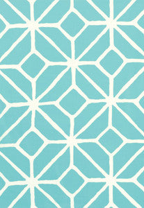 Trellis Print Pool 174230 by Schumacher Fabric