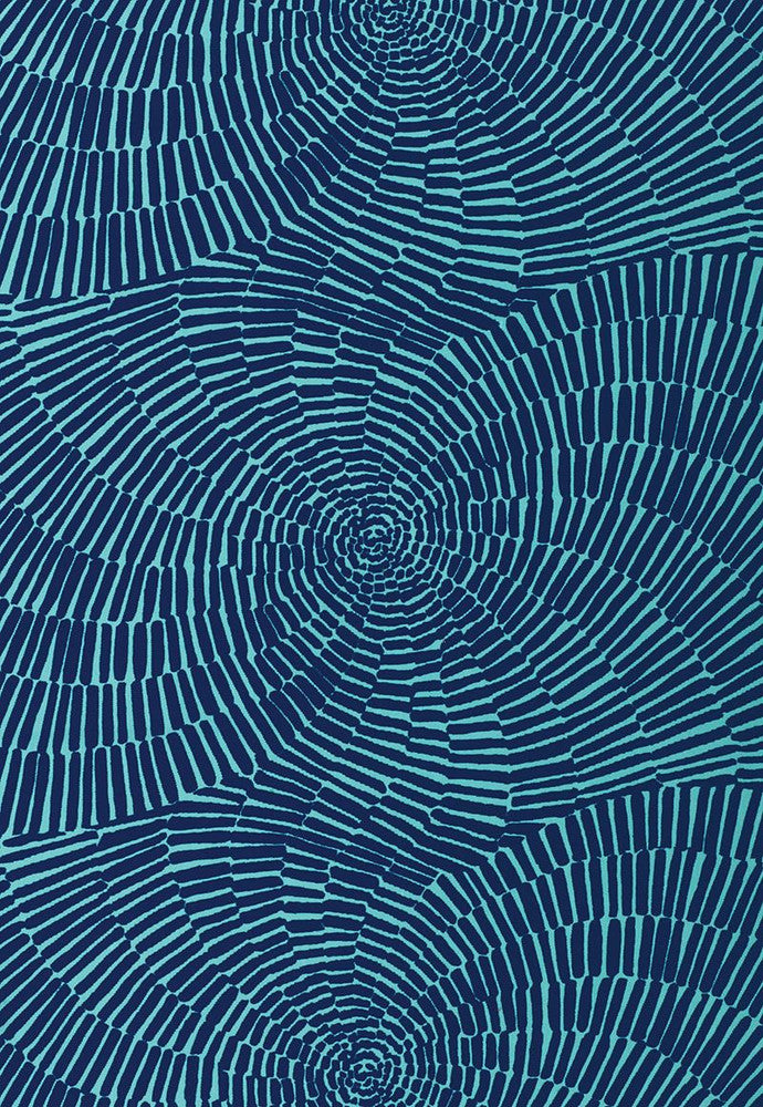 Sonriza Print Marine and Pool 174240 by Schumacher Fabric Trina-Turk 100% Acrylic Wyzenbeek 15,000 Horizontal: 52 and Vertical: 18 52 - Fabric Carolina -