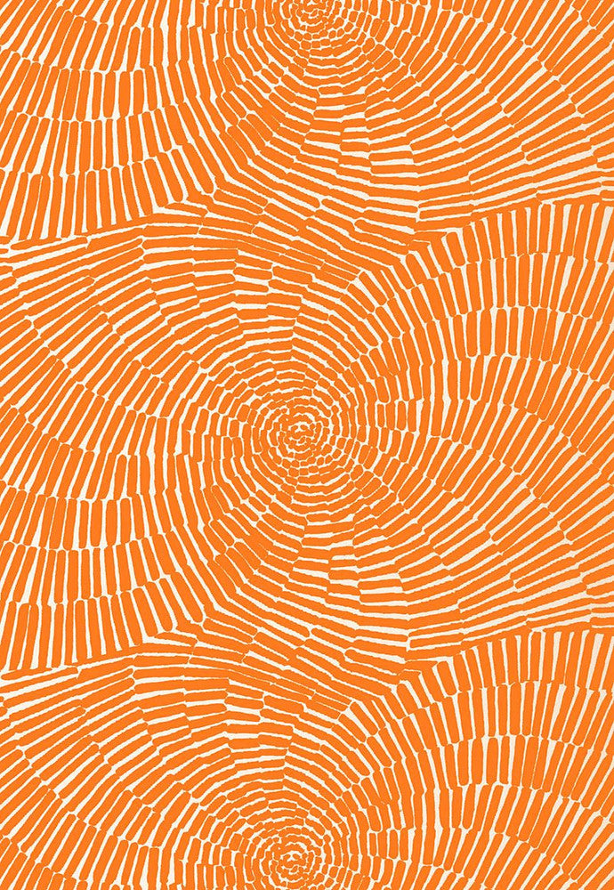 Sonriza Print Orange 174241 by Schumacher Fabric Trina-Turk 100% Acrylic Wyzenbeek 15,000 Horizontal: 52 and Vertical: 18 52 - Fabric Carolina -