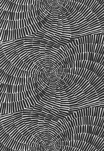 Sonriza Print Black 174243 by Schumacher Fabric