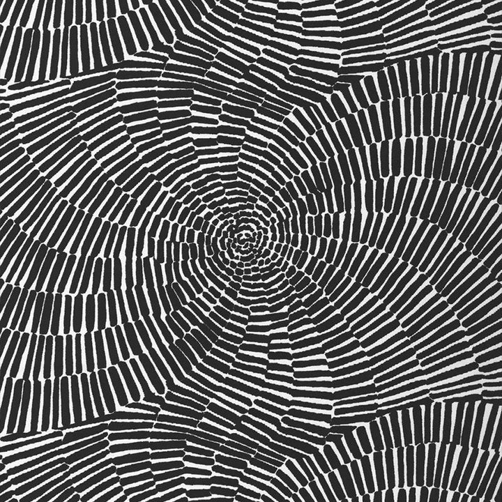 Sonriza Print Black 174243 by Schumacher Designer Fabric INDOOR OUTDOOR PRINTS ACRYLIC TWILL 100% UNITED STATES OF AMERICA WYZENBEEK 15,000 </p><p>Repeat: Horizontal: 52" (132CM) and Vertical: 18" (46CM) 52 - Swanky Fabrics -