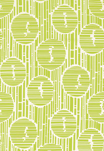 Bamboo Forest Print Parrot 174250 by Schumacher Fabric