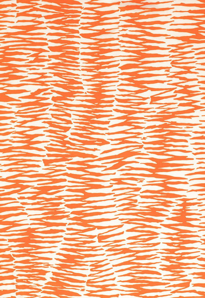 Zebra Print Orange 174261 by Schumacher Fabric Trina-Turk 100% Acrylic Wyzenbeek 15,000 Horizontal: 27 and Vertical: 36 54 - Fabric Carolina -
