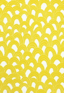 Arches Print Bamboo 174270 by Schumacher Fabric