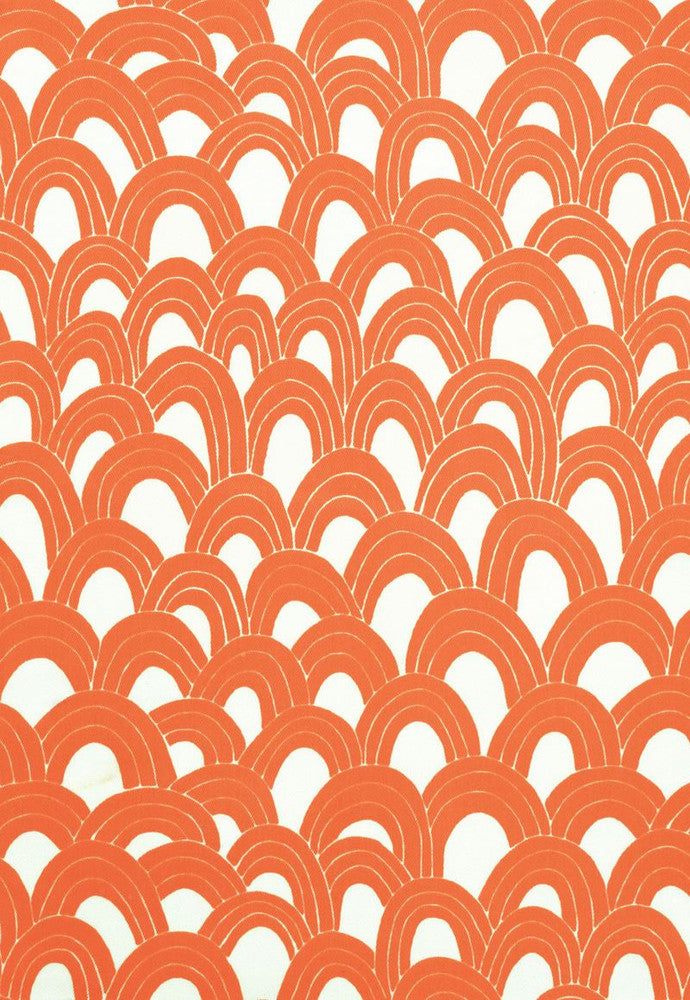 Arches Print Orange 174272 by Schumacher Fabric Trina-Turk 100% Acrylic Wyzenbeek 15,000 Horizontal: 13.5 and Vertical: 18 54 - Fabric Carolina -