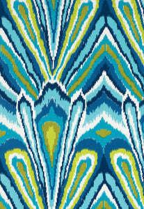 Peacock Print Pool 174280 by Schumacher Fabric