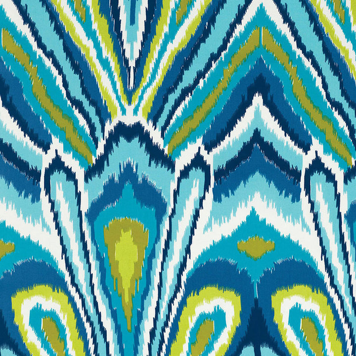 Peacock Print Pool 174280 by Schumacher Fabric INDOOR OUTDOOR PRINTS ACRYLIC TWILL 100% UNITED STATES OF AMERICA WYZENBEEK 15,000 </p><p>Repeat: Horizontal: 18" (46CM) and Vertical: 27" (69CM) 54 - Fabric Carolina -