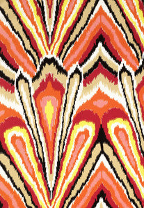 Peacock Print Punch 174281 by Schumacher Fabric