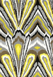 Peacock Print Driftwood 174282 by Schumacher Fabric