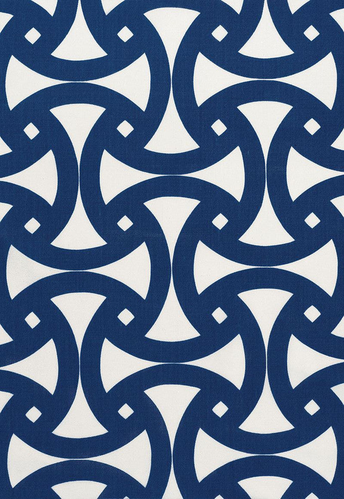 Santorini Print Marine 174300 by Schumacher Fabric Trina-Turk 100% Acrylic - Horizontal: 18 and Vertical: 18 54 - Fabric Carolina -