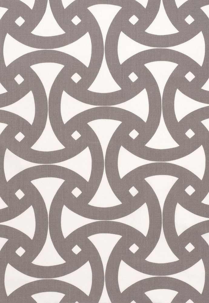 Santorini Print Fog 174302 by Schumacher Fabric Trina-Turk 100% Acrylic - Horizontal: 18 and Vertical: 18 54 - Fabric Carolina -