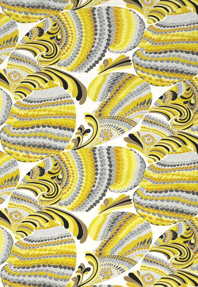 Pisces Print Driftwood 174332 by Schumacher Fabric Trina-Turk 100% Acrylic Wyzenbeek 15,000 Horizontal: 17.25 and Vertical: 18 51.875 - Fabric Carolina -