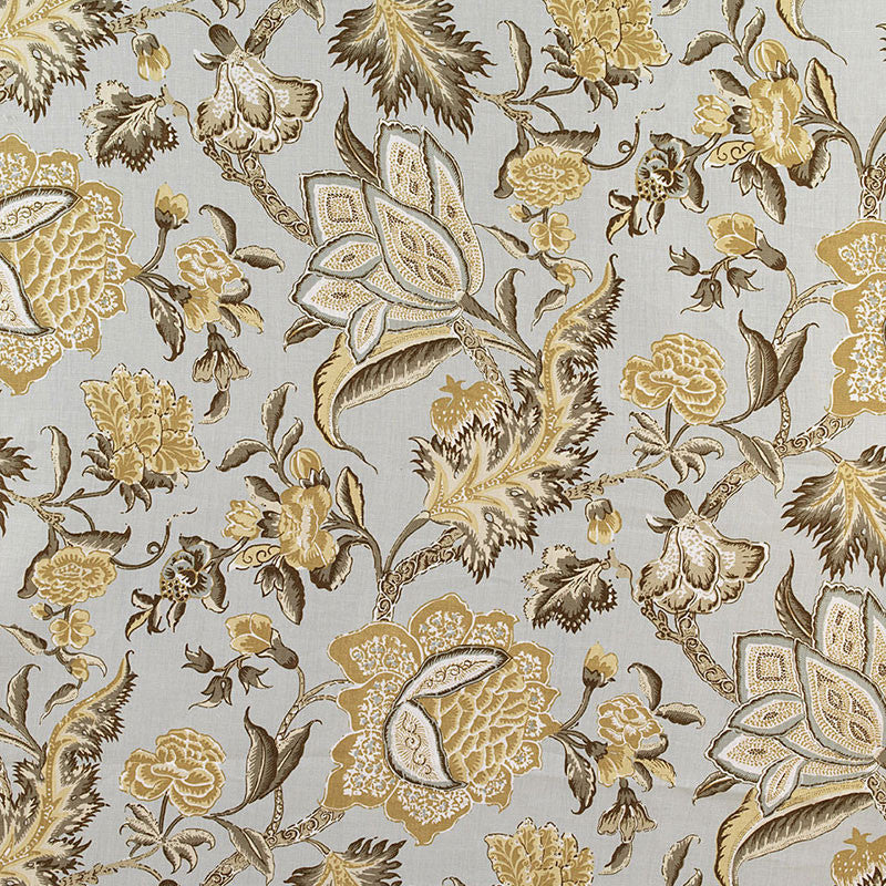 Ceylon Floral Vine Mineral 174342 by Schumacher Fabric CLASSIC PRINTS LINEN 100% UNITED KINGDOM </p><p>Repeat: Horizontal: 18" (46CM) and Vertical: 36" (91CM) 54 - Fabric Carolina -
