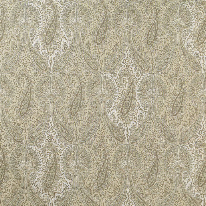 Sarawak Paisley Alabaster 174381 by Schumacher Fabric Schumacher Fabric Sarawak Paisley Alabaster 174381Fabric LINEN 52% MALAYSIA </p><p>Repeat: H: HORZ. 13 1/2" (34CM) , V: VERT. 25 1/4" (64CM) 54 - Fabric Carolina -