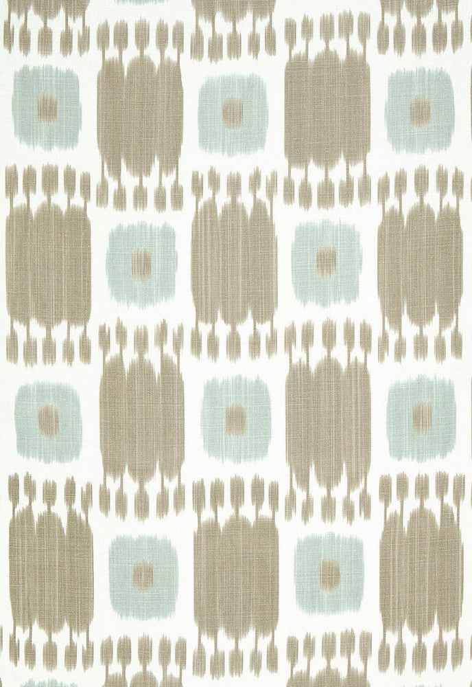 Kandira Greige 174401 by Schumacher Designer Fabric Ikat-Collection 100% Linen - Horizontal: 9 and Vertical: 29.5 53 - Swanky Fabrics -