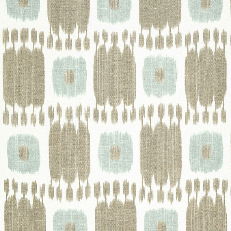 Kandira Greige 174401 by Schumacher Designer Fabric IKAT COLLECTION See Sample FRANCE . </p><p>Repeat: Horizontal: 9" (23CM) and Vertical: 29 1/2" (75CM) 53" WIDE (135CM) - Swanky Fabrics -