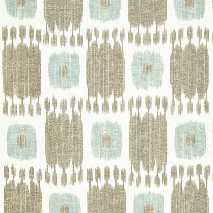 Kandira Greige 174401 by Schumacher Designer Fabric IKAT COLLECTION See Sample FRANCE . </p><p>Repeat: Horizontal: 9" (23CM) and Vertical: 29 1/2" (75CM) 53" WIDE (135CM) - Swanky Fabrics -