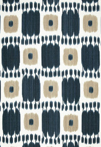 Kandira Indigo 174402 by Schumacher Fabric