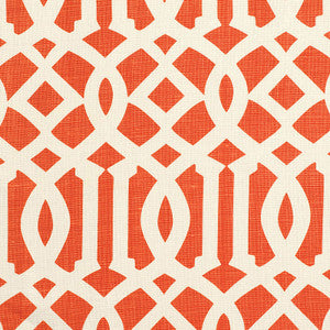 Imperial Trellis Ii Ivory / Mandarin 174410 by Schumacher Fabric