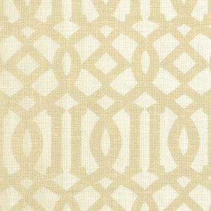 Imperial Trellis Ii Sand / Ivory 174412 by Schumacher Fabric
