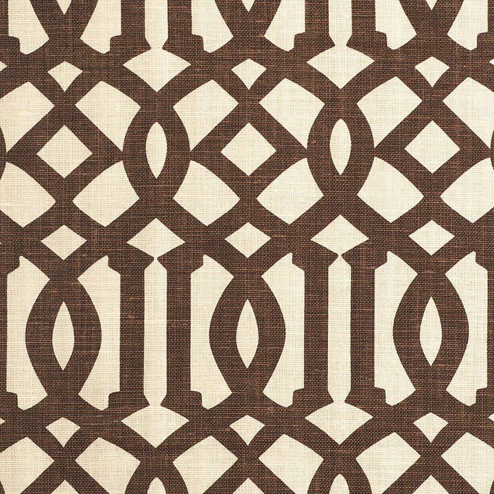 Imperial Trellis Ii Java / Cream 174413 by Schumacher Fabric PRINT HAPPY LINEN 100% BELGIUM </p><p>Repeat: Horizontal: 6" (15CM) and Vertical: 12" (30CM) 54 - Fabric Carolina -