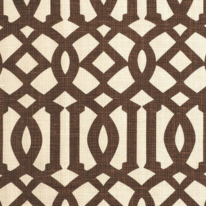 Imperial Trellis Ii Java / Cream 174413 by Schumacher Fabric