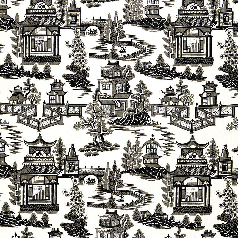Nanjing Smoke 174433 by Schumacher Fabric PRINT HAPPY LINEN 100% UNITED STATES OF AMERICA </p><p>Repeat: Horizontal: 27" (69CM) and Vertical: 25 1/4" (64CM) 54 - Fabric Carolina -