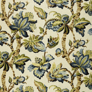 Kemscott Indigo 174442 by Schumacher Fabric