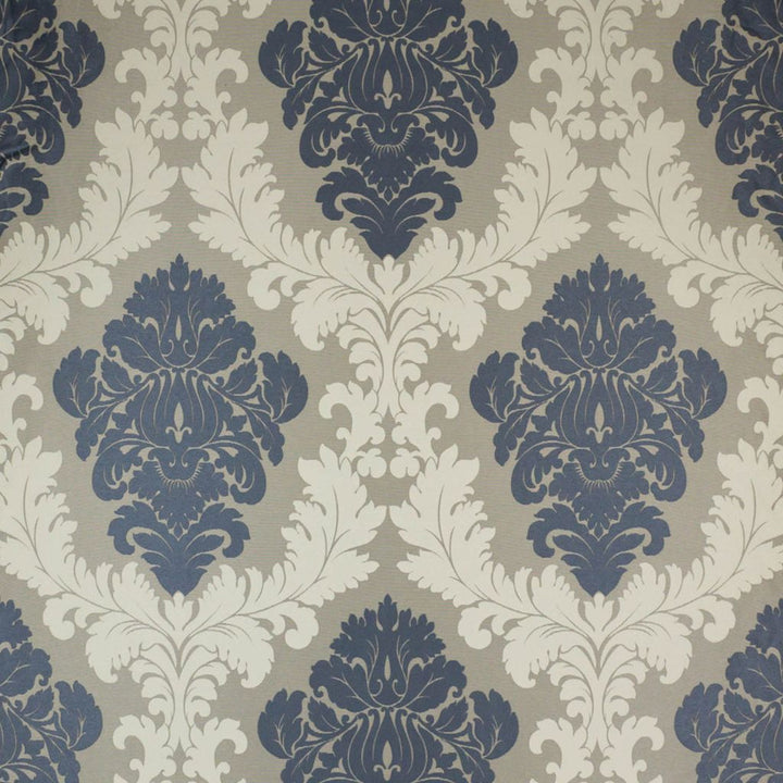 Borghese Damask Platinum by RM CoCo Fabric 2017 Spring Luxe Collection 100% Polyester See Sample 0 Horizontal: 26 and Vertical: 43 54 - Fabric Carolina -