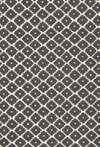 Ziggurat Charcoal 174480 by Schumacher Fabric