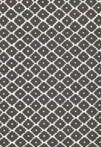 Ziggurat Charcoal 174480 by Schumacher Fabric