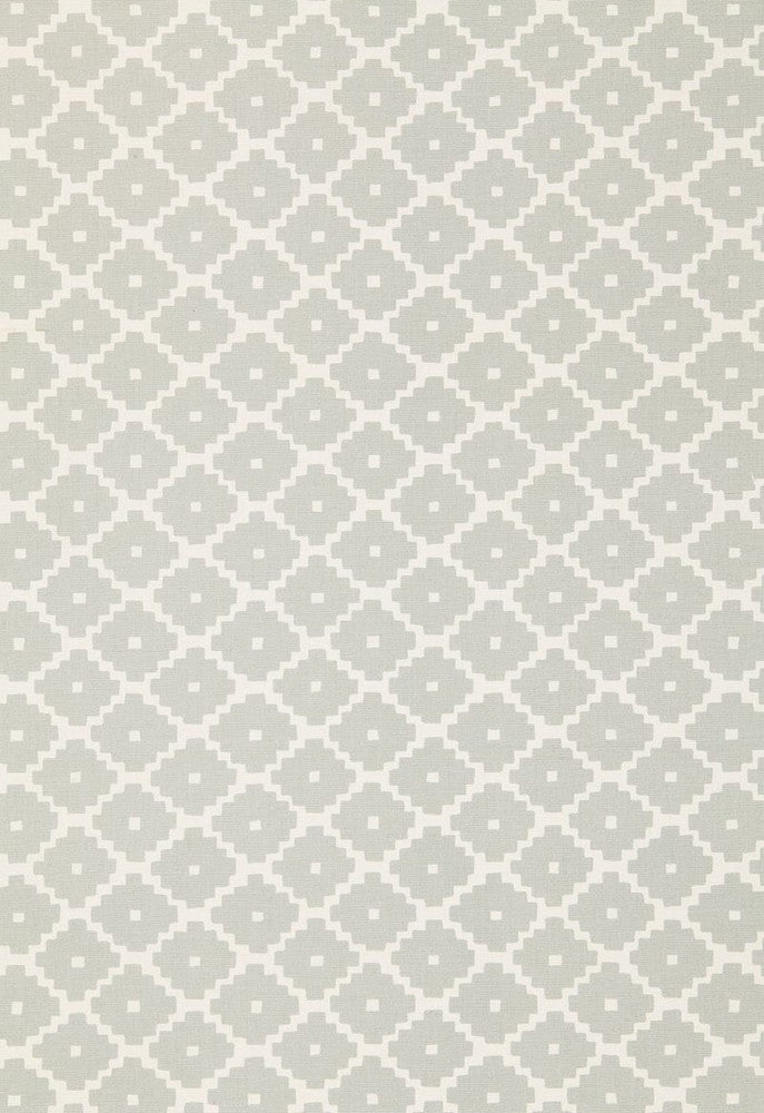Ziggurat Mineral 174481 by Schumacher Fabric Tessera 100% Cotton - Horizontal: 4.5 and Vertical: 6.75 54 - Fabric Carolina -