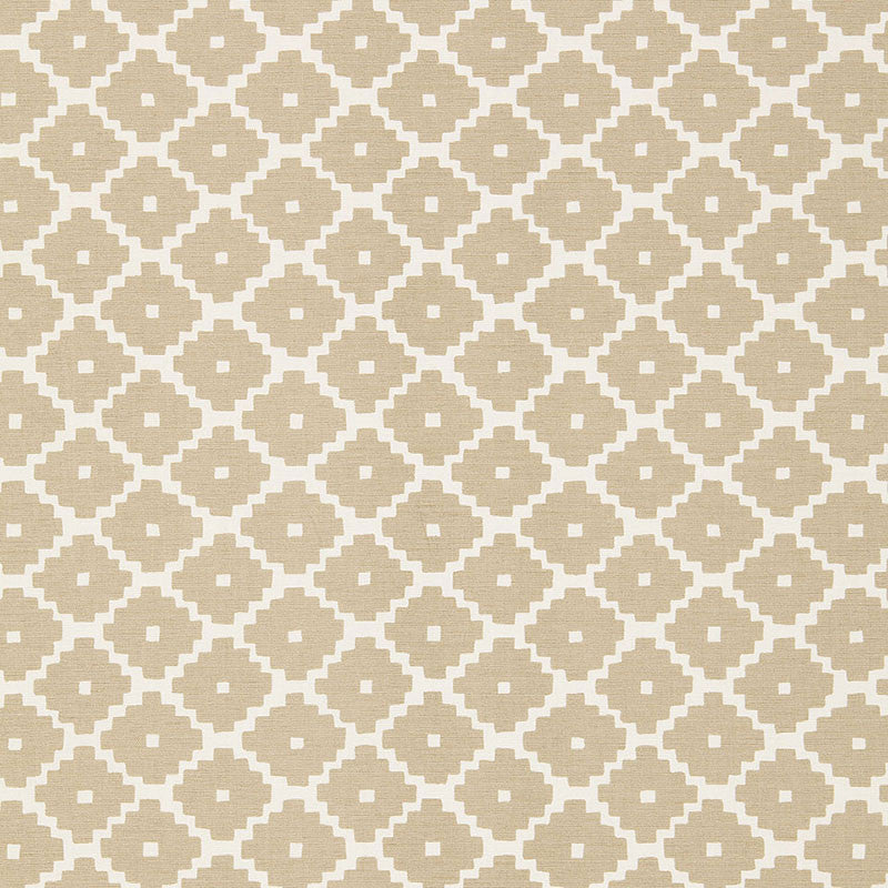 Ziggurat Sand 174482 by Schumacher Fabric Schumacher Fabric Ziggurat Sand 174482Fabric COTTON 100% INDIA </p><p>Repeat: H: HORZ. 4 1/2" (11CM) , V: VERT. 6 3/4" (17CM) 54 - Fabric Carolina -