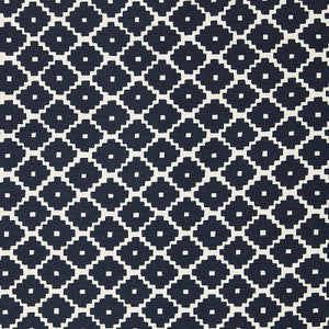 Ziggurat Navy 174486 by Schumacher Fabric