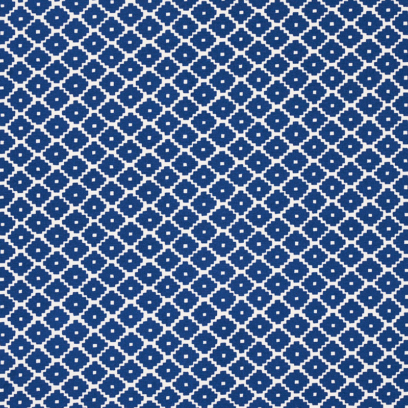 Ziggurat Blue 174487 by Schumacher Fabric HAPPY TOGETHER II COTTON 100% INDIA 12000 CYCLE </p><p>Repeat: Horizontal: 4 1/2" (11CM) and Vertical: 6 3/4" (17CM) 54 - Fabric Carolina -