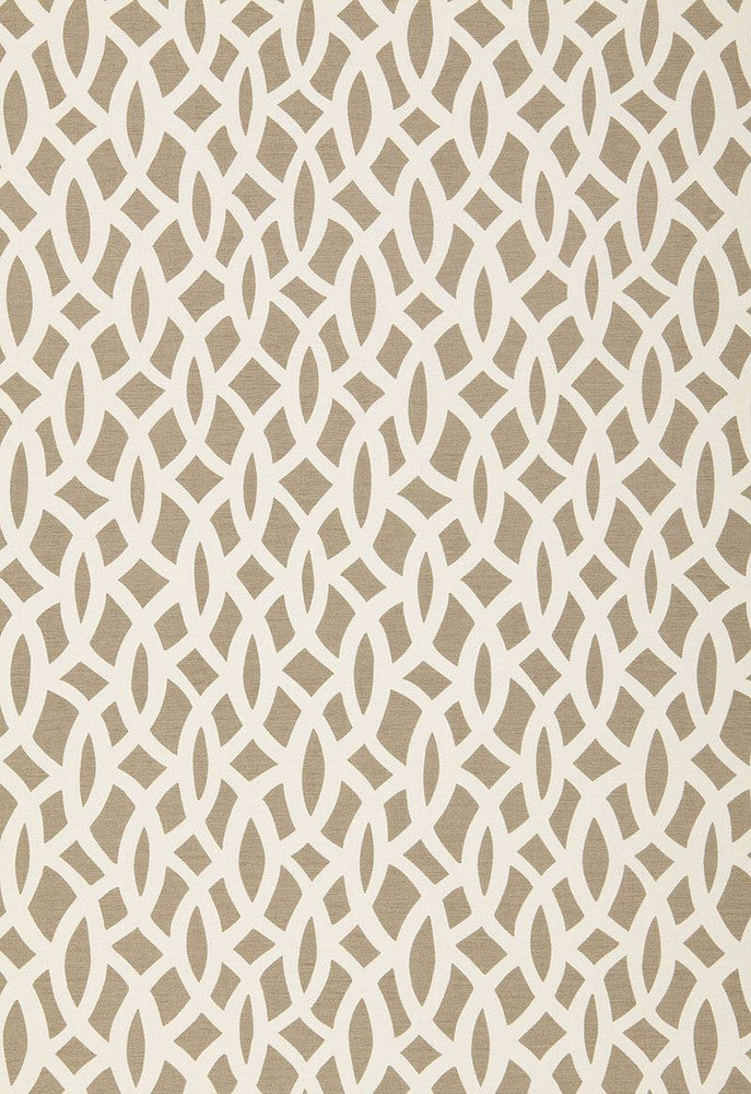 Chain Link Flax 174492 by Schumacher Fabric Tessera 100% Cotton - Horizontal: 6.75 and Vertical: 18 54 - Fabric Carolina -