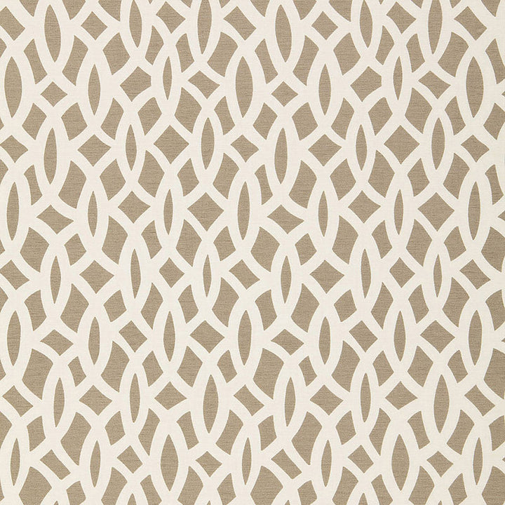 Chain Link Flax 174492 by Schumacher Designer Fabric TESSERA I SMALL PATTERNS See Sample INDIA MEDIUM DUTY </p><p>Repeat: Horizontal: 6 3/4" (17CM) and Vertical: 18" (46CM) 54" WIDE (137CM) - Swanky Fabrics -