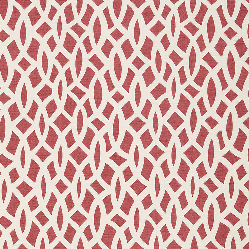 Chain Link Cerise 174493 by Schumacher Fabric TESSERA I SMALL PATTERNS See Sample INDIA MEDIUM DUTY </p><p>Repeat: Horizontal: 6 3/4" (17CM) and Vertical: 18" (46CM) 54" WIDE (137CM) - Fabric Carolina -