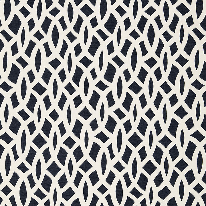 Chain Link Navy 174495 by Schumacher Fabric Schumacher Fabric Chain Link Navy 174495Fabric COTTON 100% INDIA </p><p>Repeat: H: HORZ. 6 3/4" (17CM) , V: VERT. 18" (46CM) 54 - Fabric Carolina -