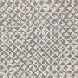 Greek Key Smoke 174501 by Schumacher Fabric