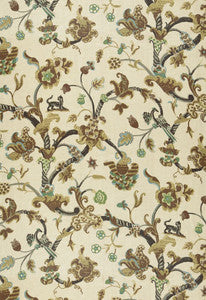 Eastbury Manor Print Moonstone 174531 by Schumacher Fabric
